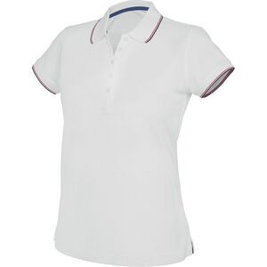 Kariban Womens/Ladies Contrast Polo Shirt / White